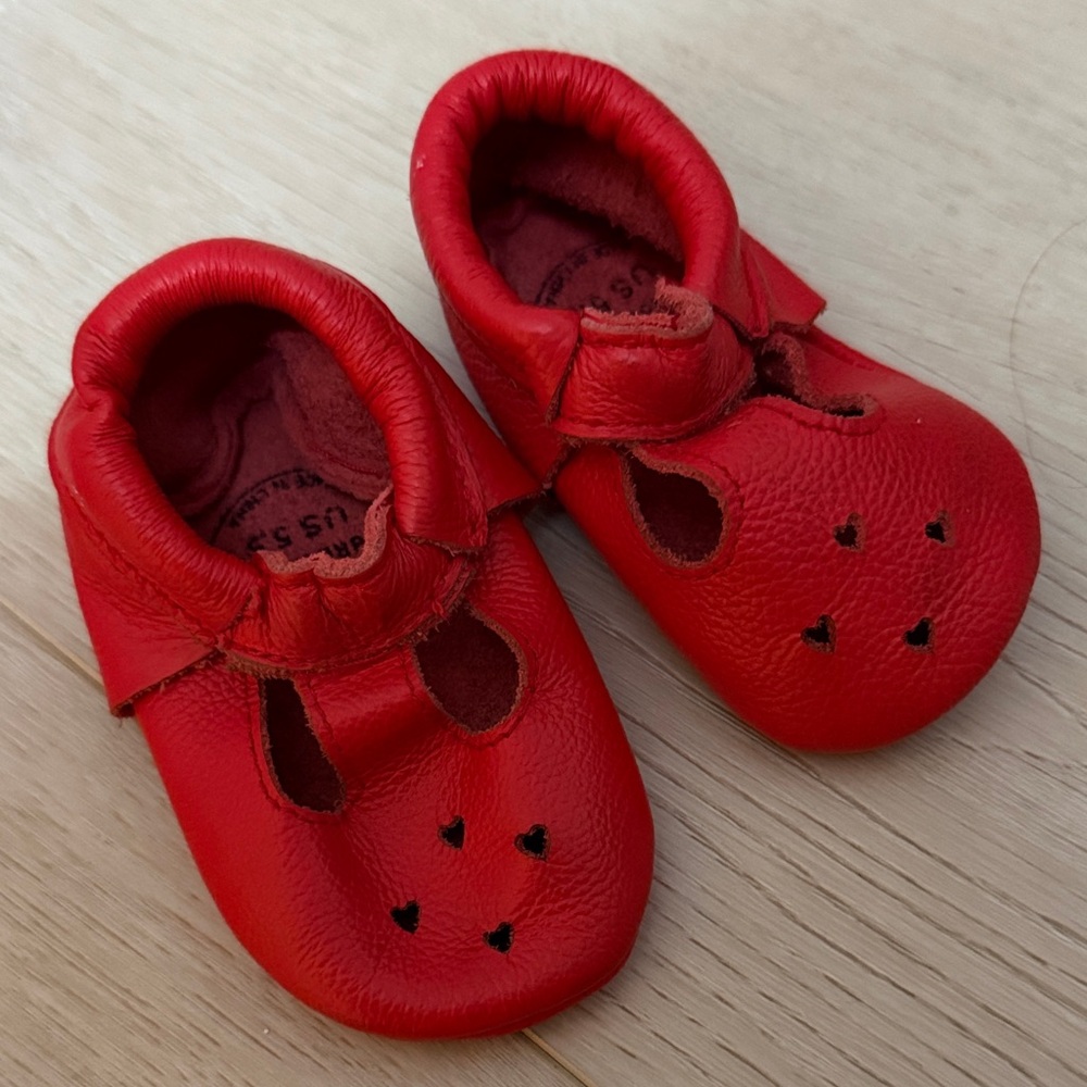 BirdRock Baby Red Baby Walker Shoes